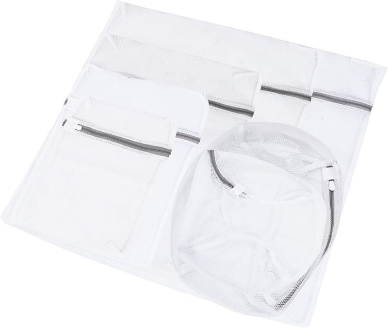 7 قطع مجموعة أكياس الغسيل القابلة لإعادة الاستخدام من الشبك مع سحّام للحماية للملابس الحساسة والملابس الداخلية والجوارب - Image 1